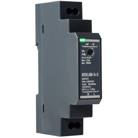 Din-schienen-netzteil, Ac/dc, Hdr 15 W 12 V 1,25 A, Schaltnetzteil, Eingang Ac 100 V Bis Dc 12 V