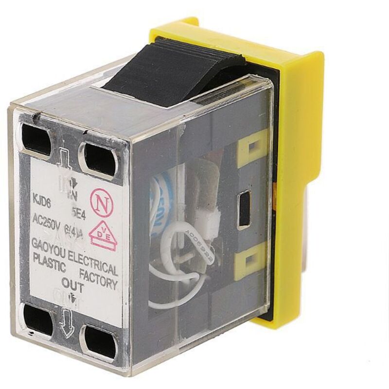 Kjd6-5e4 Ac250v 6a/4a Elektromagnetischer Schalter, Wasserdichter Magnetknopf, Kompatibel Mit Motorsteuerungen Der Kjd20-serie Für Elektrowerkzeuge