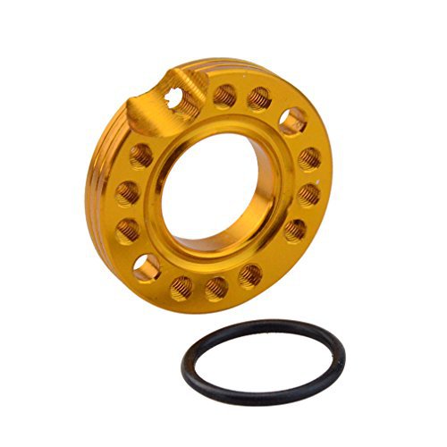 Vergoldete Vergaseransaugadapter-montageplatte Mit 44-mm-befestigungslöchern, 27-mm-ansauglöchern Und O-ringen – Hochpräzise Motorrad-modifikationsteile.