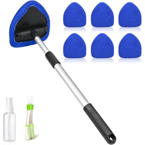 Set Mit 9 Autoinnenreinigern, Ausziehbarem Windschutzscheibenreinigungswerkzeug, 6 Mikrofasertüchern, Sprühflaschen Und Bürste