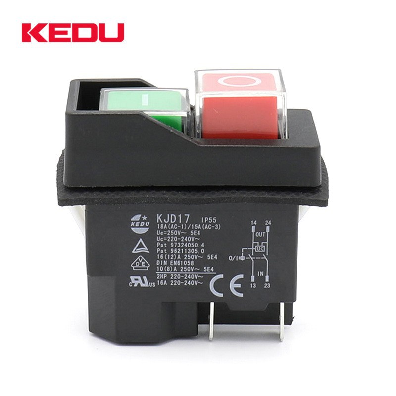 Kjd17 18 A 250 V 4-poliger Elektromagnetischer Schalter Industrieschütz Motorsteuerschalter Zubehör Für Elektrowerkzeuge Universelles Steuerrelais