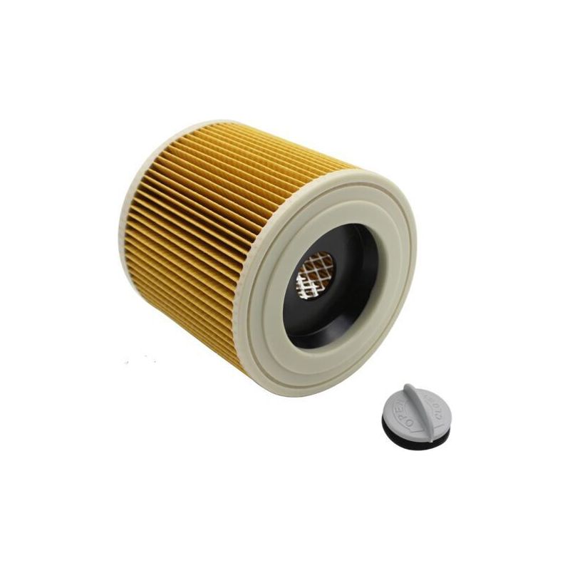 Wd3-patronenfilter Mit Stahlhalterung, Kompatibel Mit Kärcher Wd-serie Wd2 Wd3 Wd3p A2004 Mv2 Mv3. Patronenfilter Für Nass- Und Trockensauger 64145520