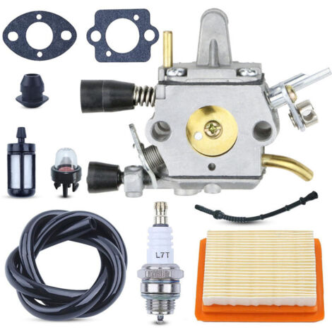 Vergaser Für Stihl Fs120, Fs200, Fs250, Fs300, Fs350, Fr350 Freischneider – Ersatzteilset Mit Luftfilter, Dichtung Und Zündkerze – Einfache Montage, Reduzierter Kraftstoffverbrauch