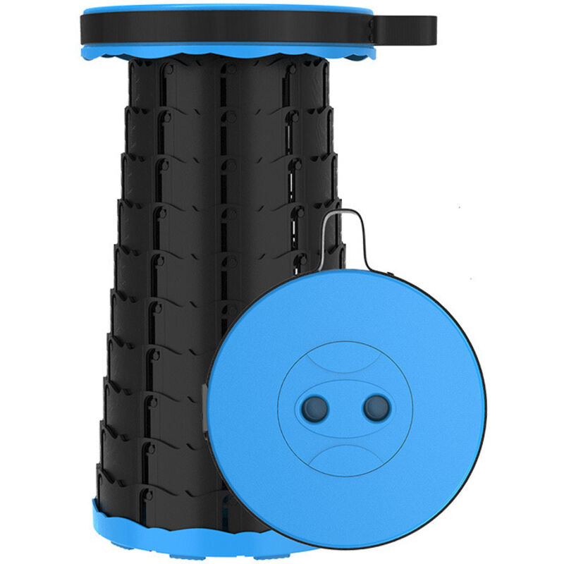 Klapphocker Für Den Außenbereich, Wandern, Angeln, Grillen, Innenbereich, Reisen, Partys (blau/schwarz)