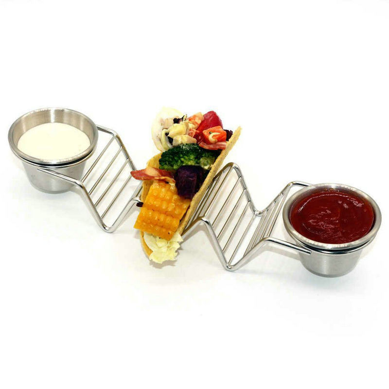 Kreativer Präsentationsständer Für Tacos Und Crêpes Mit Abnehmbarer Soßenschale Multifunktionaler Präsentationsständer Für Frühlingsrollen, Crêpes Und Tacos