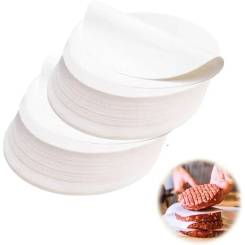 1000 Stück Rundes Hackfleischpapier 11 Cm Für Hackfleischpresse Ø 11 Cm, 11 Cm Pergamentpapier Für Hackfleischpresse Hackfleischmaschine (1000, 11 Cm)
