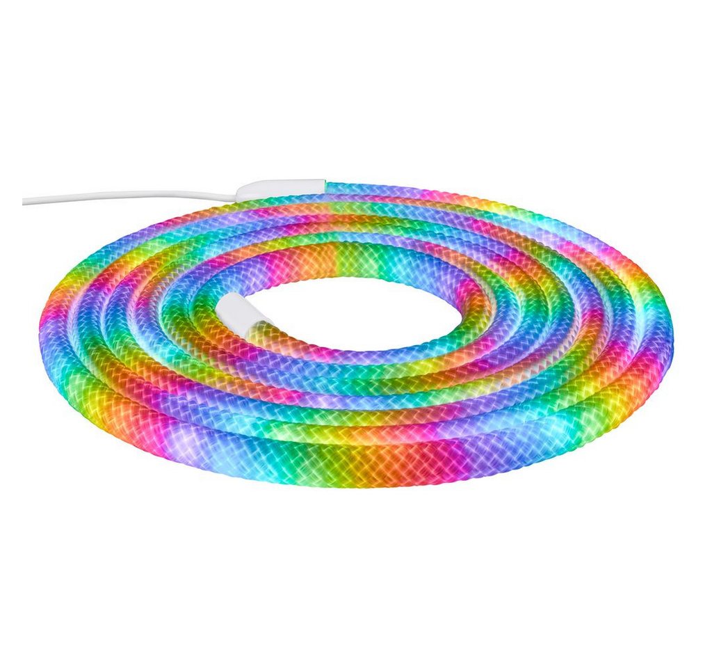 Briloner Led Band Fernbedienung 5m Rund 8w Rgbic Farbwechsel 360 Grad Beleuchtung Weiß - Led Stripe Wohnzimmer Party Gaming Bild 3