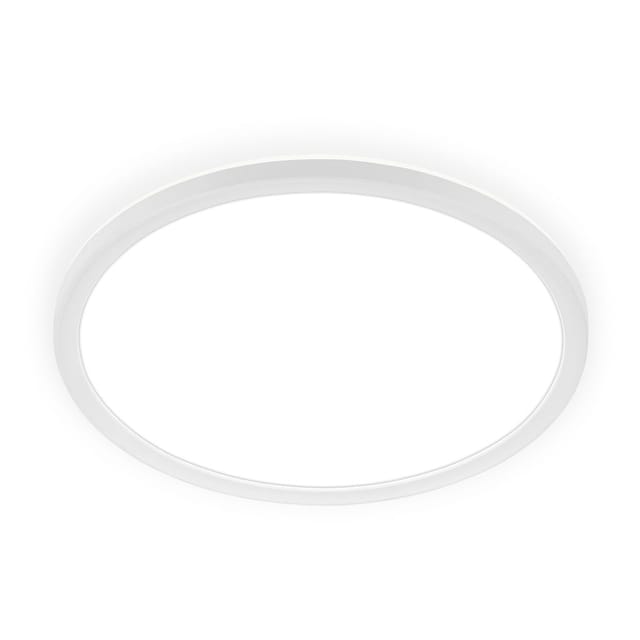 Briloner Led Deckenlampe Ip44 Spritzwasserschutz Ø29x3cm Rund 18w 2400lm 4000k Neutralweiß Backlight Weiß - Badlampe Badezimmer Küche Feuchtraum