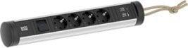 Bachmann Cycle Loop 4xcee7/3 1xschalter 1xusb A/c 22w 2,5m Cee7/7, 707.002
