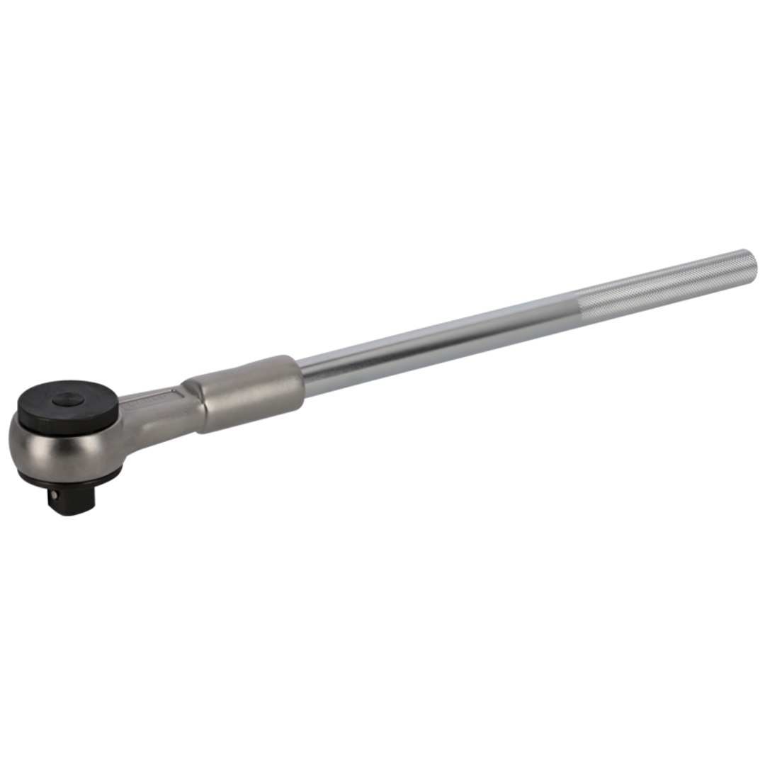 Bahco 3/4-umschaltknarre Mit Rundem Knarrenkopf, 72 Zähnen Und 5°-rückschwenkwinkel, 525 Mm