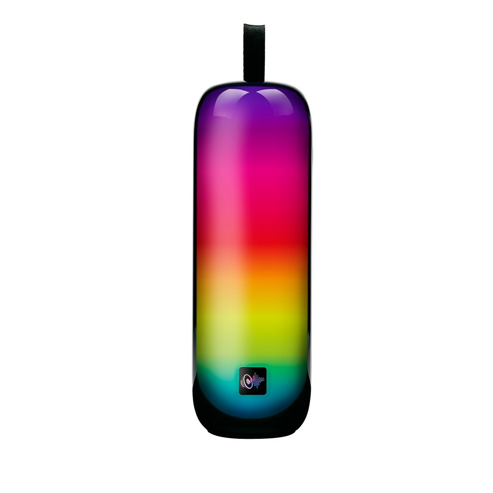 Edco Eindhoven B.v. Speaker Bluetooth Mit Rgb-licht - Bluetooth Box Mit 2,5 Stunden De Akkulaufzeit - Musixbox Mit Usb-c Karte, Aux Und Tf - Light In 8 8,5 X 8,5 X 24,5 Cm