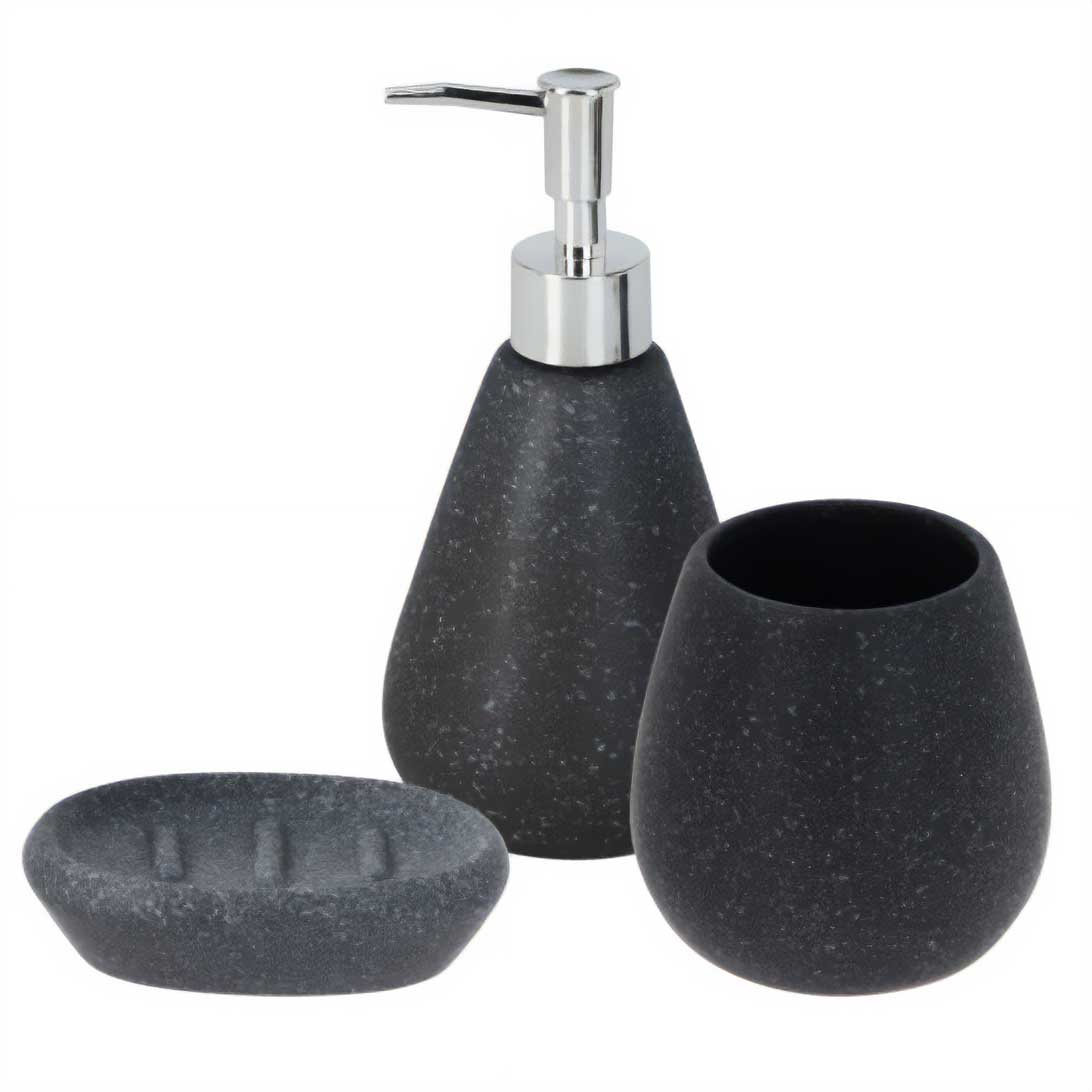 Badezimmer Accessoire-set: Seifenspender, Seifenschale Und Becher