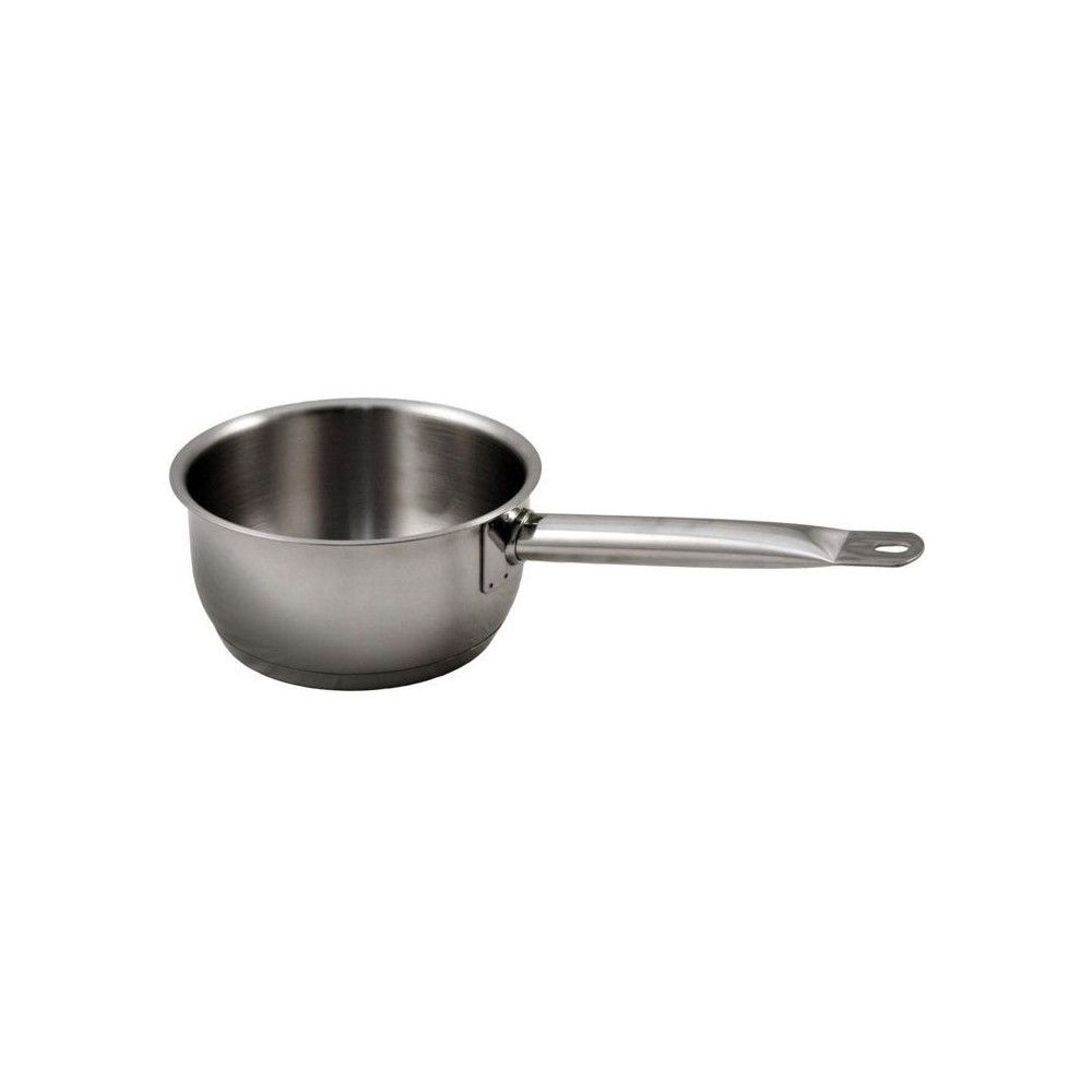 Baumalu Stieltopf Ligne Professionnelle 18/10 Edelstahl 18 Cm 2,5 L Dreilagiger, Verkapselter Boden Ausgießrand Silber