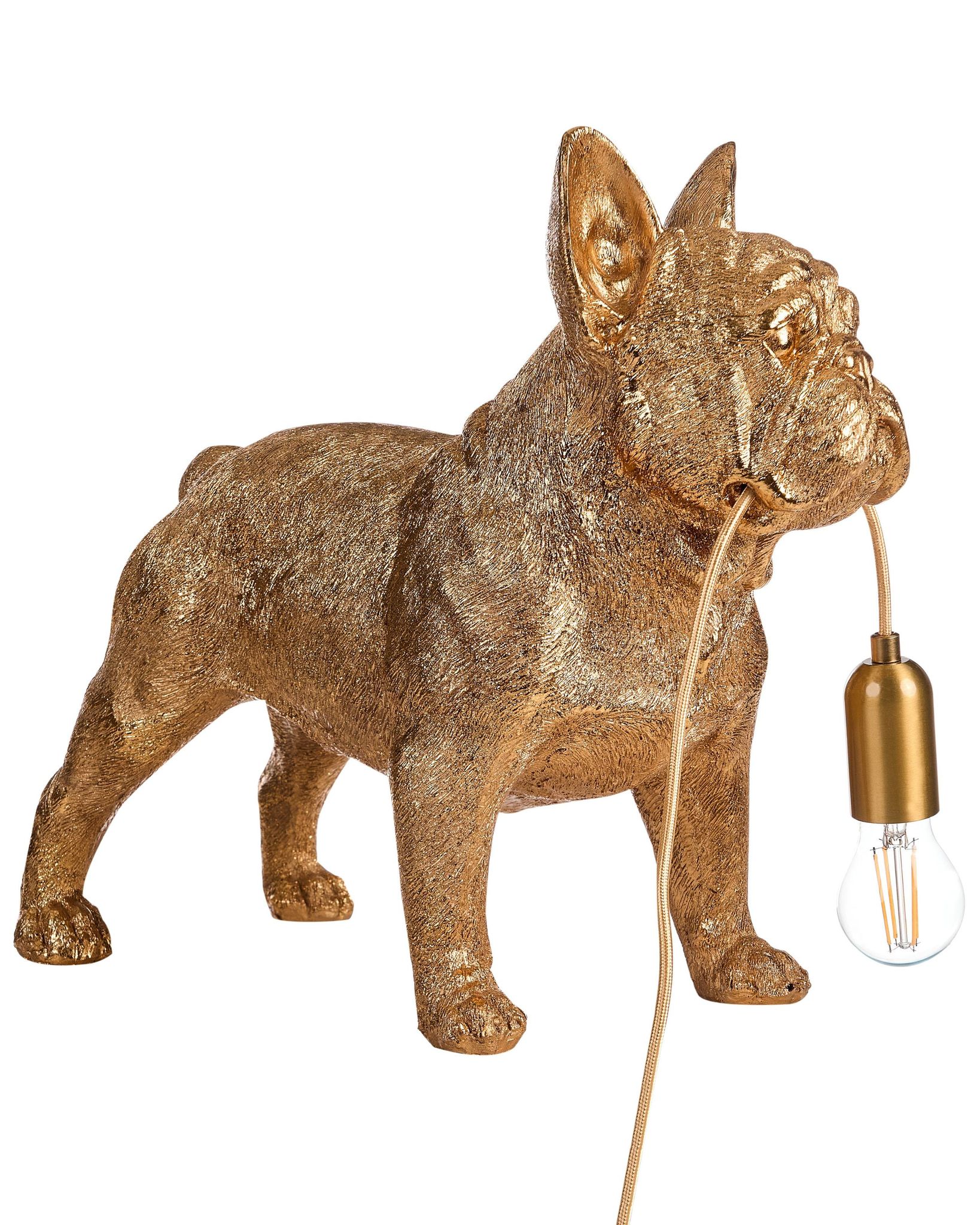 Tischlampe Hund Baxter Gold
