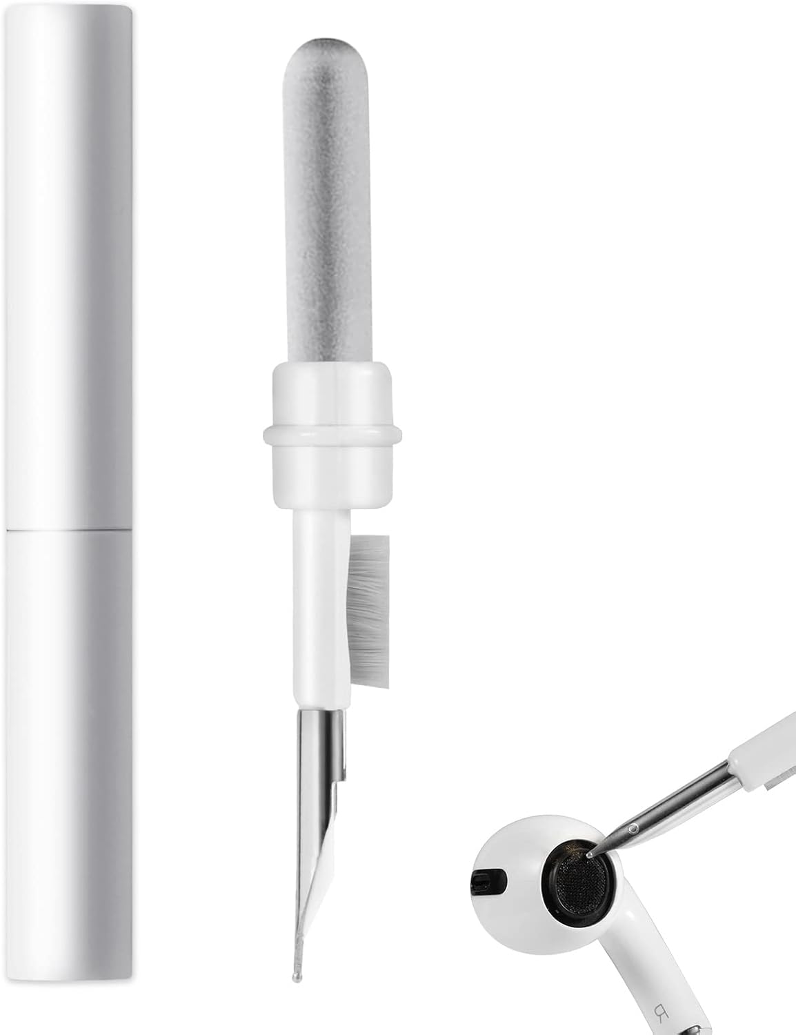 Airpods-reiniger, Airpods-reinigungsset Mit Bürste Und Metallspitze, Por