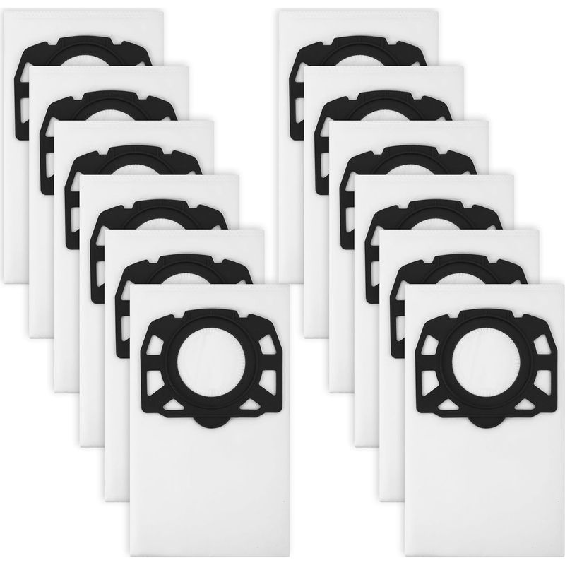 Packung Mit 12 Filterbeuteln Für Körcher Mv4, Mv5, Mv6, Wd4, Wd5, Wd6 Staubsauger, Kompatibel Mit Nass- Und Trockensaugern.