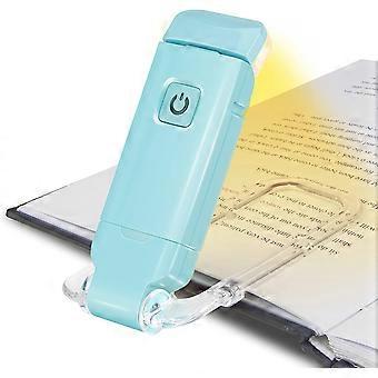 Leselampe, Usb-wiederaufladbare E-reader-lampe Mit 3 Helligkeitsstufen Zum Schutz Der Augen, Flexible Klemmlampe Zum Lesen Im Bett
