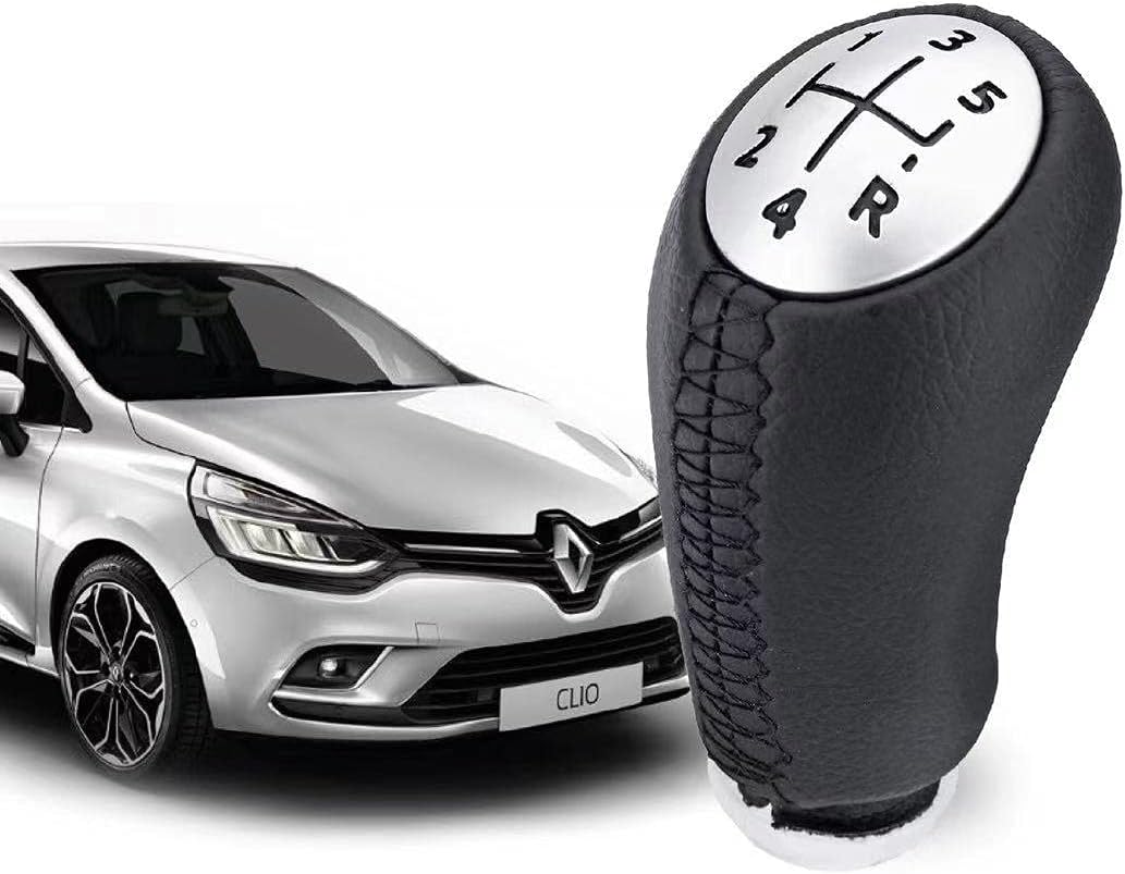 Schaltknauf Für Clio 3 – Leder – 5-gang-schaltgetriebe (auch Für Laguna/mercedes-car)