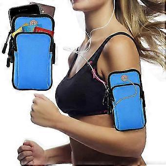 Universelles Laufarmband, Arm-handyhalterung, Sportarmband (blau)