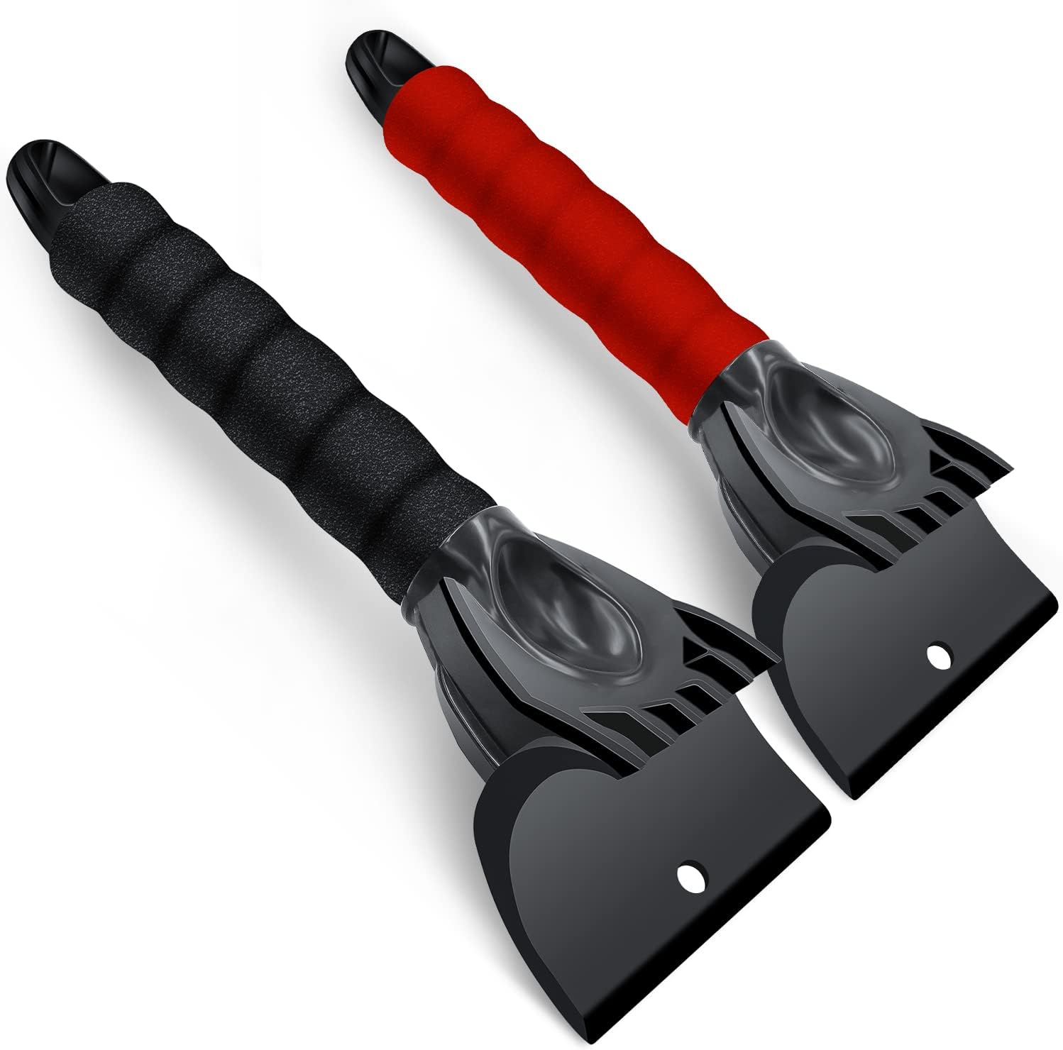 Auto-windschutzscheiben-eiskratzer-set, 2-teilig – Schwarz & Rot
