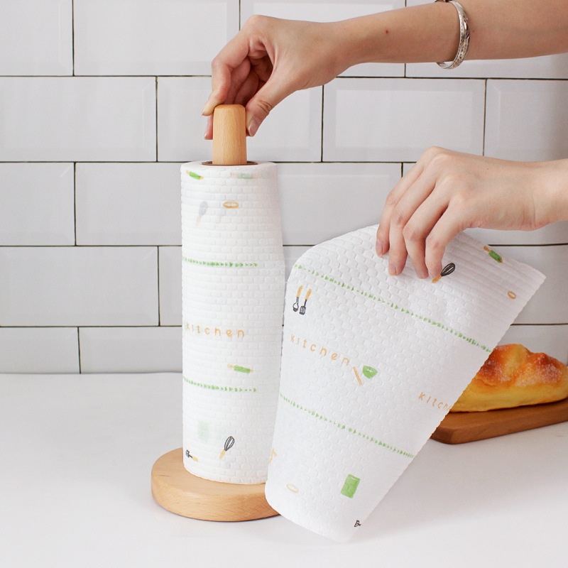 Küchenrollenhalter, Papierhandtuchhalter, Vertikaler Papierrollenhalter Aus Holz