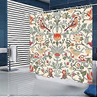 Duschvorhang, 150 X 180 Cm, Schimmel- Und Mehltauresistent, 3d Hd Wasserdichter, Waschbarer Polyester-duschvorhang Mit Tiermotiv In Weiß Für Nassräume