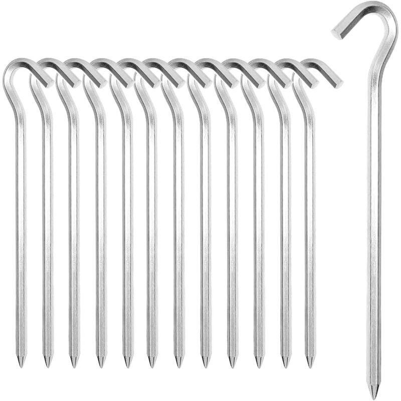 18 Cm Heringe – Metall – Für Harten Boden – Ideal Für Garten Und Camping