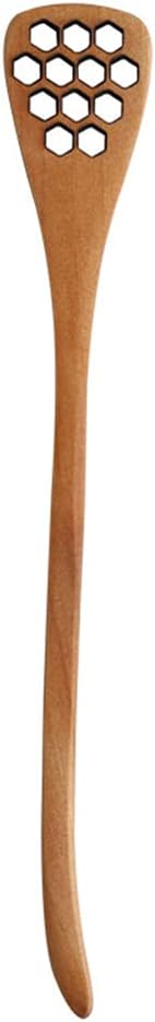 1 Stück Honiglöffel Aus Holz, Wabenförmig, Schöpfkelle, Honigstäbchen, Lang
