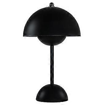 Wiederaufladbare Led-tischleuchte Mit Touch-schalter, Blumenknospen- Und Pilzdesign, Wohnzimmerdekoration, Schreibtisch-nachttischlampe (schwarz)