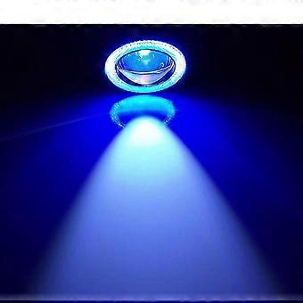 2 Stück Auto-nebelscheinwerfer Angel Eyes Halo Ring Runde Led-scheinwerfer Universal-fahrlicht (2,5 Zoll Blau)