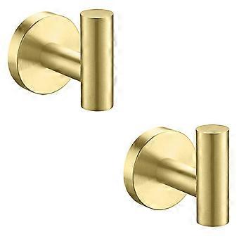 Sztxj 4er-pack Handtuchhaken, Wandmontierte Badezimmer-handtuchhaken, Kleiderhaken (gold)