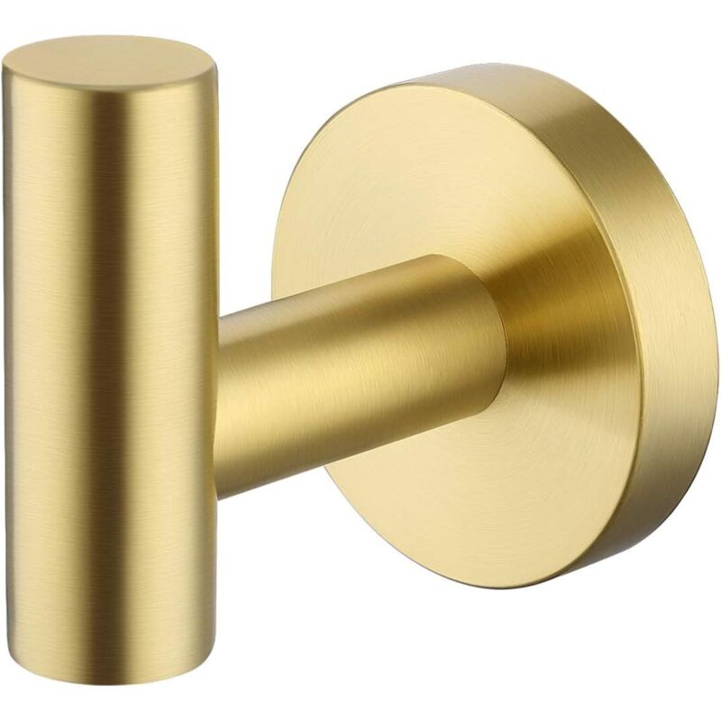 Goldener Badezimmerhaken Aus Edelstahl 304, Runder Wandhaken