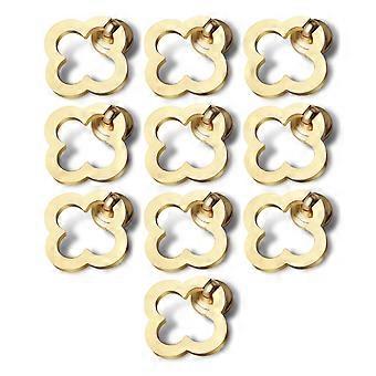 10 Schrankknöpfe – Möbelknöpfe – Gold – Möbelbeschläge – Einfache Montage – Langlebig Und Elegant – Keramik – Türknöpfe Für Schränke