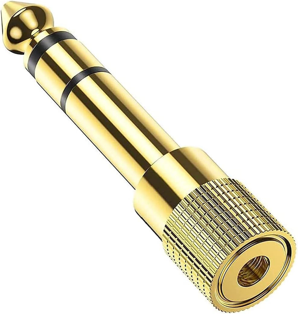 1 Stück 6,35-mm-klinkenstecker Auf 3,5-mm-klinkenbuchse Adapter, Kopfhöreranschluss Audi