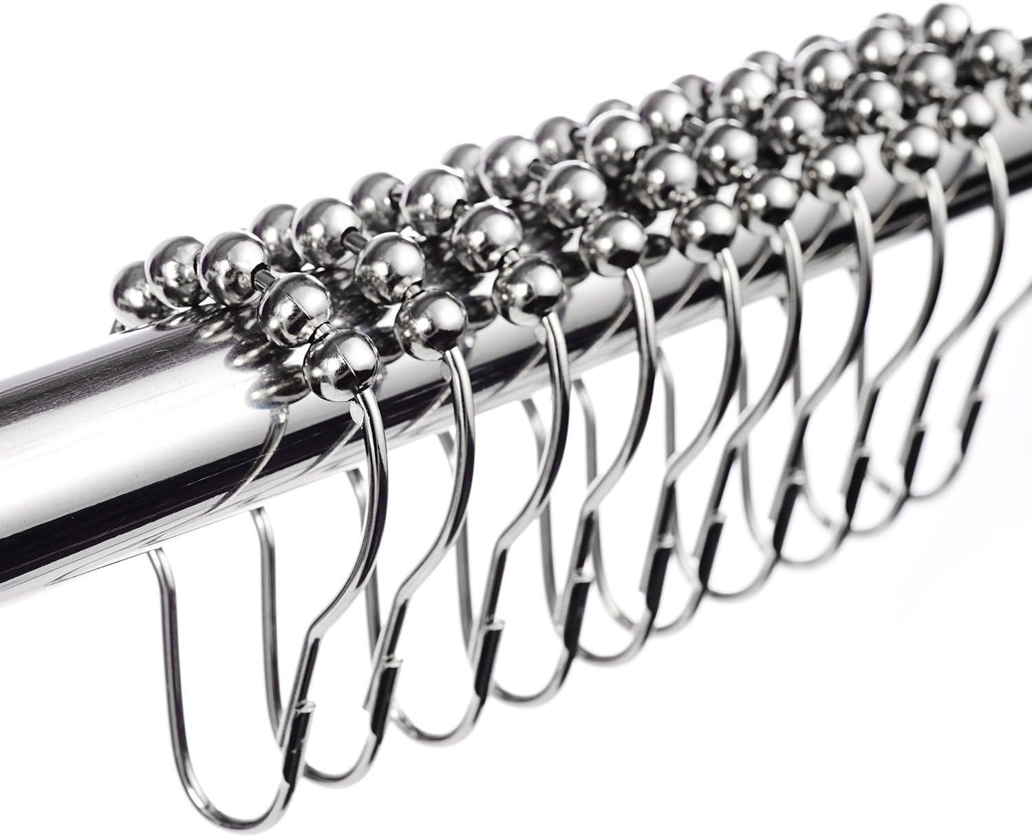 12er-pack Duschvorhangringe Aus Edelstahl Mit Gleitsystem