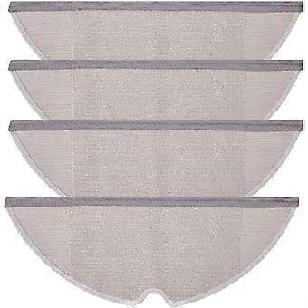 Ersatz-wischmopppads Für Roborock Staubsauger, Strapazierfähige Mikrofaser-reinigungspads (4er-pack), Super Saugfähig, Gleichmäßige Wasserverteilung, Entfernt Schmutz