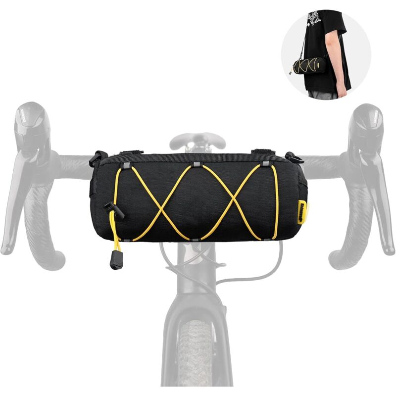 Fahrradlenkertasche Mit Schultergurt Für Rennrad, Mountainbike Und Reise