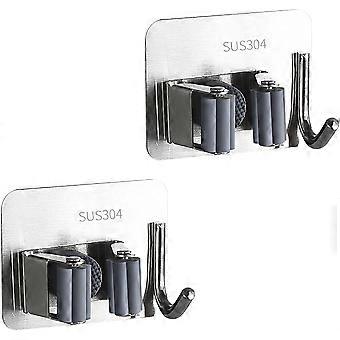 Packung Selbstklebende Edelstahl-wandhaken Für Haus, Garage, Garten Und Waschküche (silber)