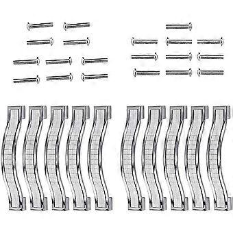 Set Mit 10 Schubladengriffen Aus Kristall-strasslegierung Für Kommoden, Küchenschränke Und Küchenschränke (silber, 128 Mm - 10 Stück)