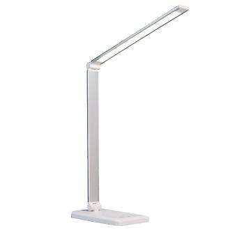 Professionelle Schreibtischlampe, Silberne Led-schreibtischleuchte, Vielfältige Beleuchtungsoptionen Für Das Homeoffice, Elegantes Und Minimalistisches Design, 5 Beleuchtungsmodi, 10 Helligkeitsstufen