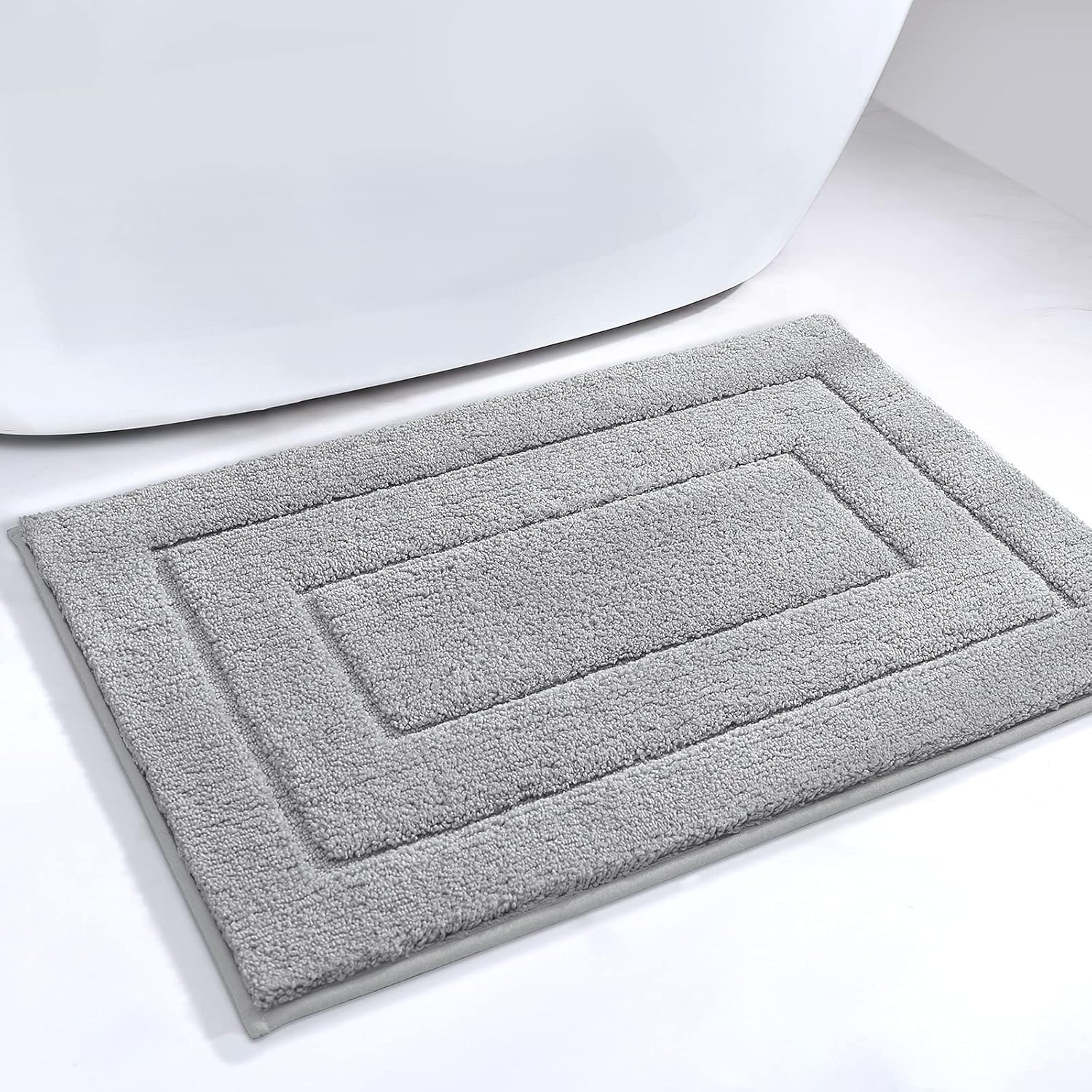 Rutschfeste Badematte, Flauschige Mikrofaser-badematte, Wasserabsorbierend, Größe M