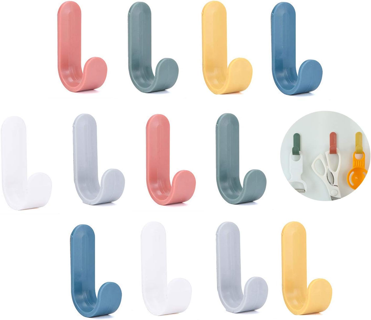 12 Stück Handtuchhaken, Handtuchhaken Für Badezimmer, Küche