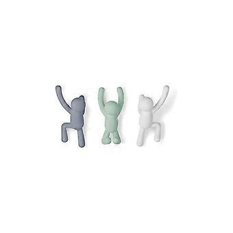 Dekorative Wandgarderobenhaken Für Mäntel, Schals, Handtücher & Mehr, 3er-set, Pastellfarben