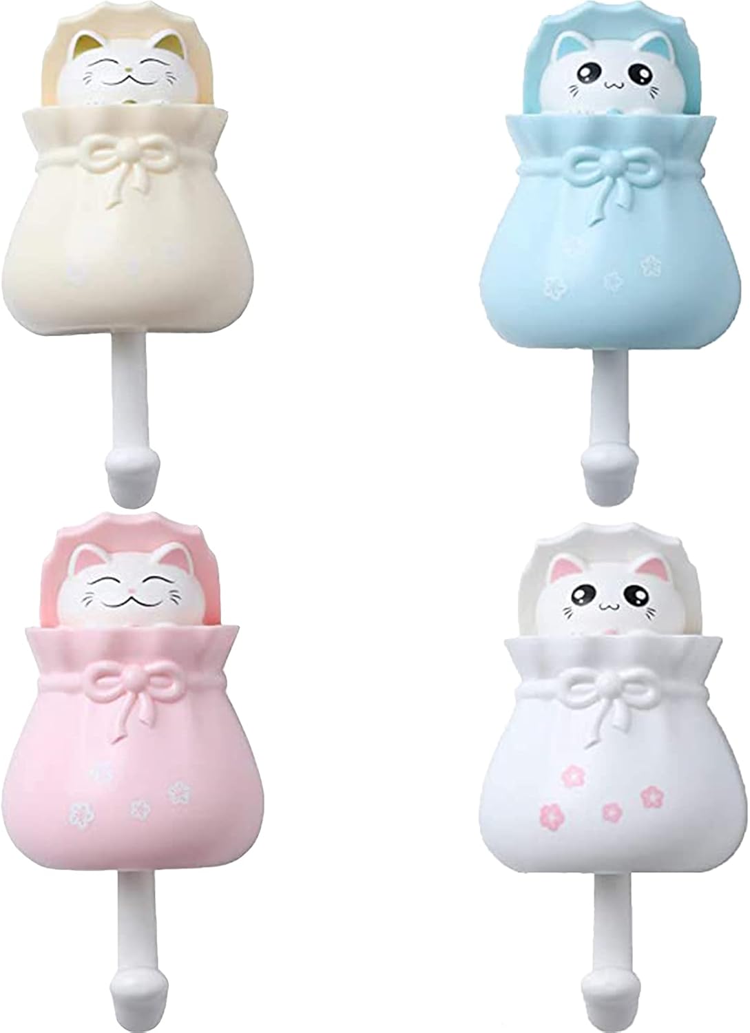 4 Stück Tier-wandhaken, Klebehaken Für Kinder, Handtuchhalter Für Kinder