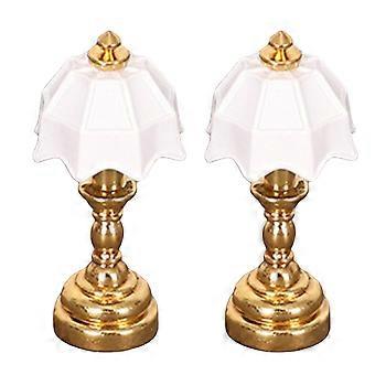 Mini-tischlampe Im Retro-stil, Niedliche Dekoration Für Zuhause, Schreibtisch, Miniatur-puppenhaus-szenenmodus