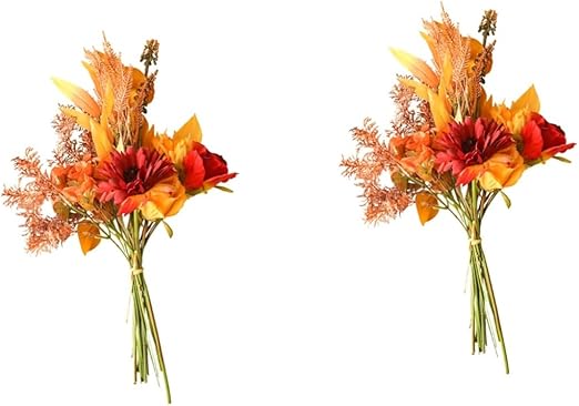 2 Stück Künstlicher Blumenstrauß, Weihnachtsschmuck, Getrocknet