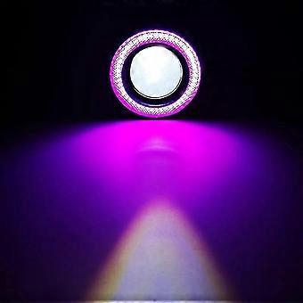 2 Stück Auto-nebelscheinwerfer Angel Eyes Halo Ring Runde Led-scheinwerfer Universal-fahrlicht (2,5 Zoll Rosa)