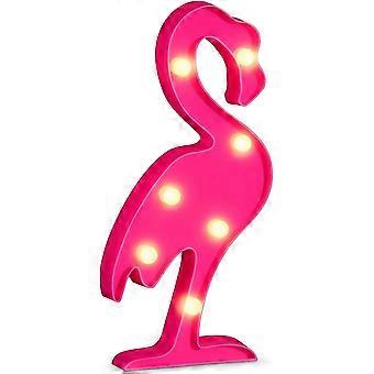 Sztxj Flamingo Led-licht, Flamingos, Rosa Nachtlampe, Romantisch, Batteriebetrieben, Leuchtreklame, Flamingo-tischleuchte Für Zuhause, Wand, Kinderzimmer, Geburtstagsparty-dekoration