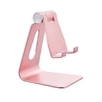 Verstellbarer Handyhalter, Tischhalterung Aus Aluminium, Kompatibel Mit Allen Handys – Roségold