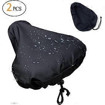 [2er-pack] Wasserdichter Fahrradsattel-regenschutz Mit Kordelzug, Regen- Und Staubdicht, 27 X 24 Cm